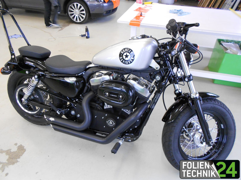 Teilfolierung Harley Davidson