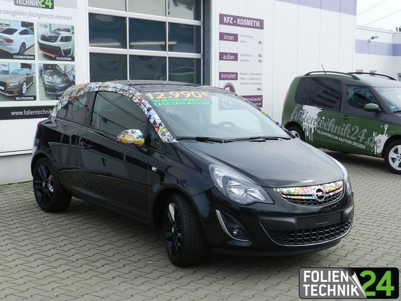 Teilfolierung Opel Corsa